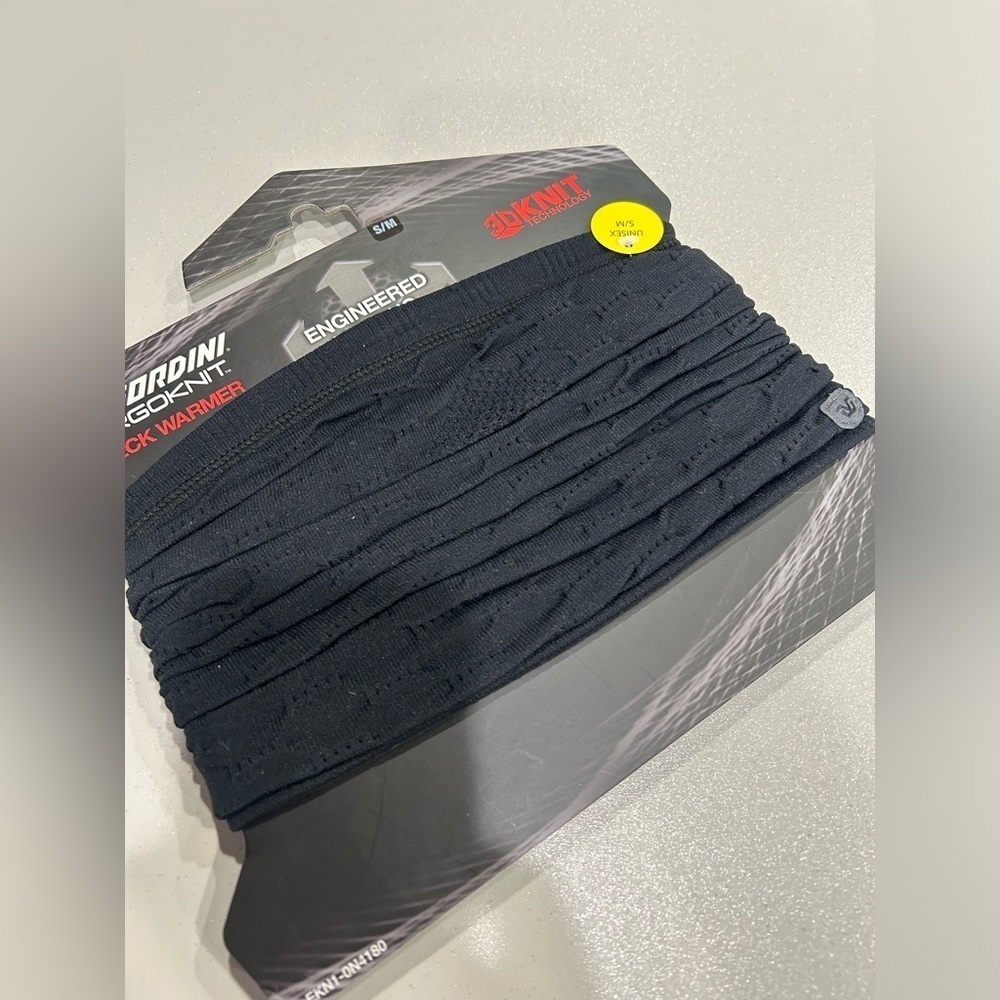Gordini Define Neck Warmer Unisex S/M Black Midweight Ergoknit Fabric NWT